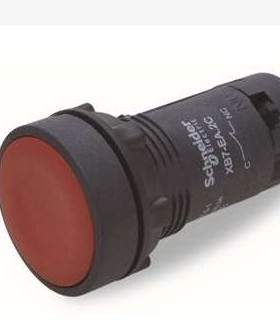 施耐德 22mm平头塑料按钮开关 XB7-EA.5C XB7EA45C 红色