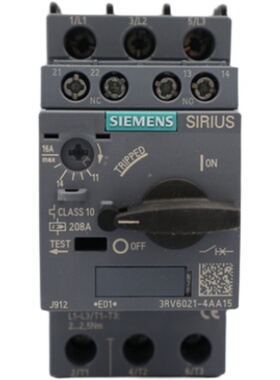 原装正品 西门子电机断路器SIRIUS CLASS 10 208A 3RV6021-4AA15