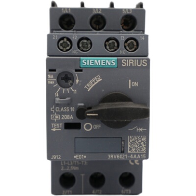 原装正品 西门子电机断路器SIRIUS CLASS 10 208A 3RV6021-4AA15