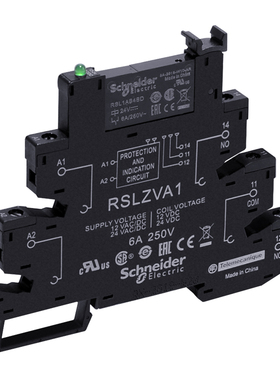 原装正品 施耐德 薄片式接口型 继电器 RSL1PVBU 24V AC/DC 6A新