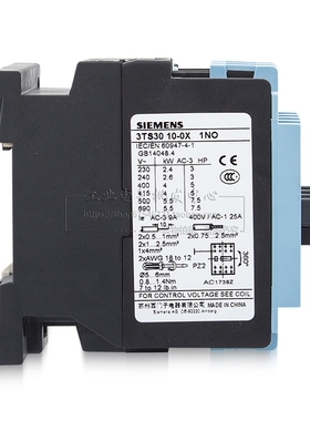 原装西门子 3TS30 10-0X 1NO接触器 4常开3TS30 10E AC-3 9A 400V
