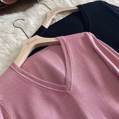 16针美丽诺羊毛衫女修身针织衫冬