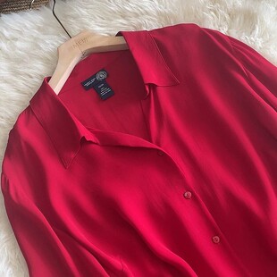 真丝女款喇叭袖衬衣春夏纯桑蚕丝上衣大码上衣奢华双乔法式衬衫