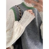 高级感外穿上衣内搭洋气小衫 植绒磨毛半高领蕾丝打底衫 女春秋冬季