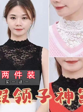其他立领淑女蕾丝假领背心