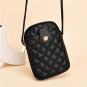手机包包女夏斜挎2025新款 迷你小包零钱包百搭单肩菱格小包零钱包