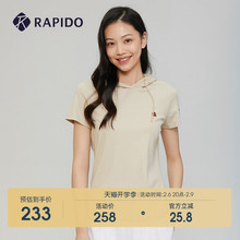 T恤衫 RAPIDO雳霹道 休闲短袖 女士吃豆人联名连帽衫 夏季