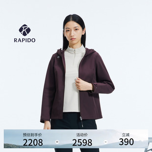 RAPIDO睿必度26年春女士one mile高智运动风夹克雳霹道 新品