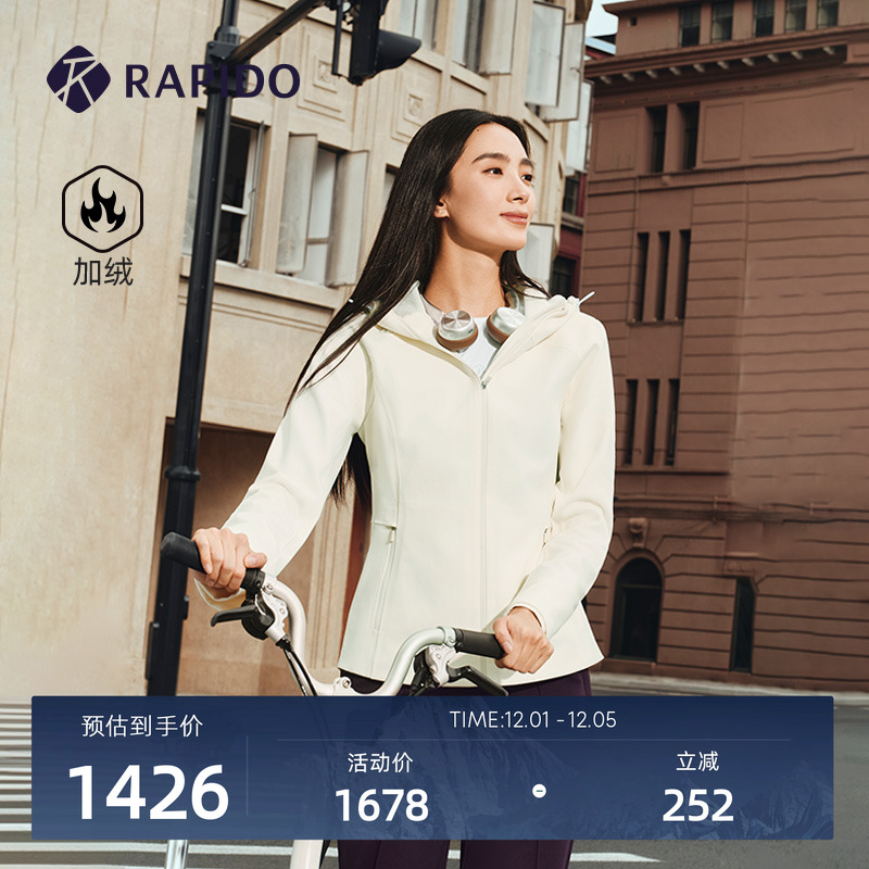 女士针织休闲运动修身日常夹克