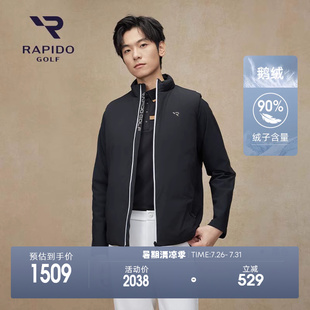 RAPIDO雳霹道秋冬男士 轻薄鹅绒羽绒服 高尔夫GOLF休闲基础简约时尚