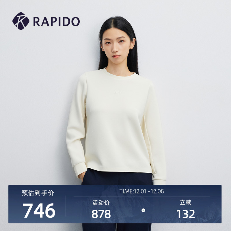 RAPIDO雳霹道女士长袖圆领卫衣