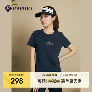 女子O系列户外风潮印花短袖 T恤衫 新品 RAPIDO雳霹道夏季
