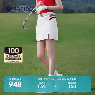 女士GOLF RAPIDO雳霹道2024年春夏新款 pro开叉短裙休闲运动半身裙