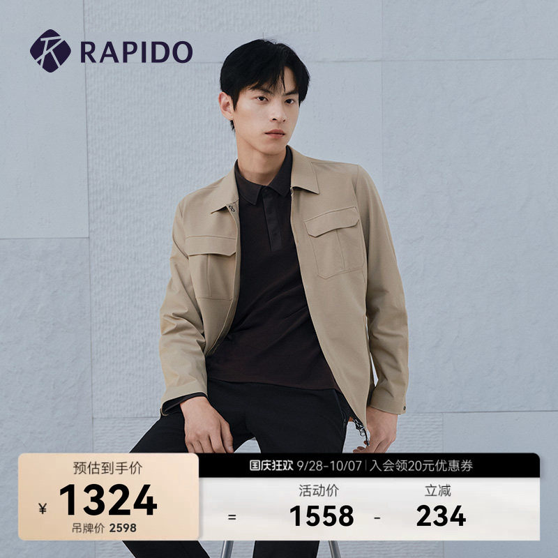 RAPIDO雳霹道男士翻领夹克外套图片