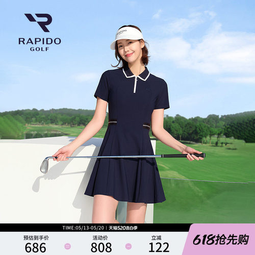 RAPIDO雳霹道女士POLO领连衣裙