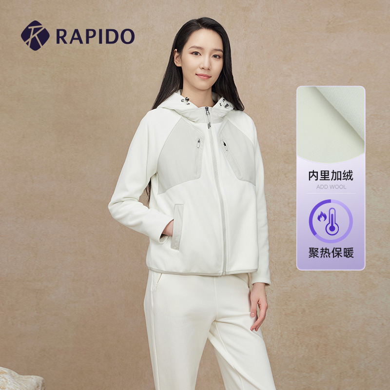 RAPIDO雳霹道女士摇粒绒外套
