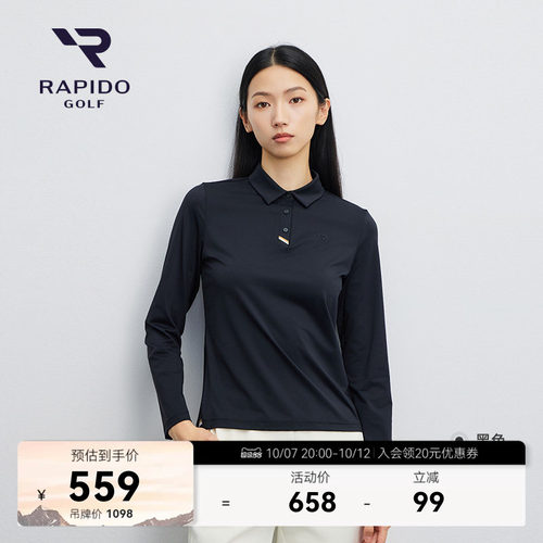 RAPIDO雳霹道女士高尔夫长袖POLO