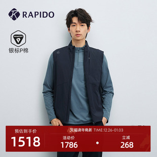 O系列运动休闲银标P棉棉服背心 RAPIDO雳霹道25秋冬男士 新品