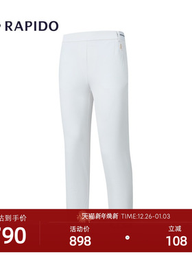 【新品】RAPIDO睿必度2026年春季R系列女士竖纹SILM九分裤雳霹道