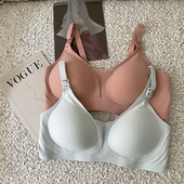 哺乳内衣夏季 冰丝超薄聚拢无痕怀孕期内衣孕妇专用喂奶文胸罩 薄款
