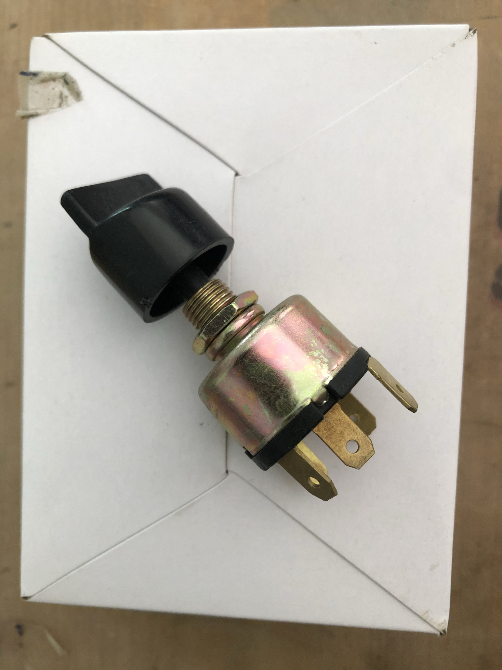 汽车空调三挡ac开关旋钮货车铲车挖掘机收割机维修改装通用件12V