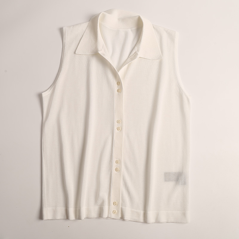 桑蚕丝开衫翻领外搭纯色