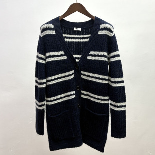 简约风外搭毛衣开衫 宽松大码 毛呢外套 女装 高品质羊毛混纺秋冬厚款