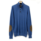 简约休闲时尚 桑蚕丝高端专柜订单款 春秋潮男宽松大码 百搭毛衣套头