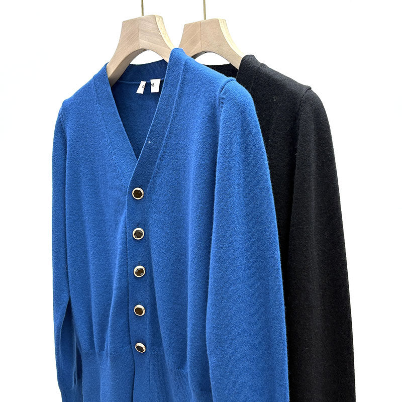 羊毛羊绒秋冬休闲风百搭小开衫