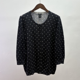 100纯棉高品质尾货开春薄款女装简约休闲风圆领单排扣外搭小开衫