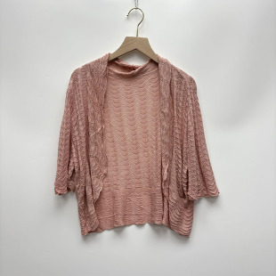 宽松大板型沙滩防晒小开衫 100真丝高品质订单款 女装 镂空薄款 夏季