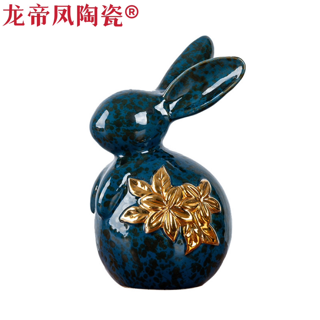 八年老店新品冲量陶瓷珍藏版陶瓷存钱罐儿童理财零钱罐兔年吉祥物