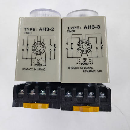 时间继电器 AH3-3 AH3-2  AC220V DC24V AC380V 3S 10S变压器银点