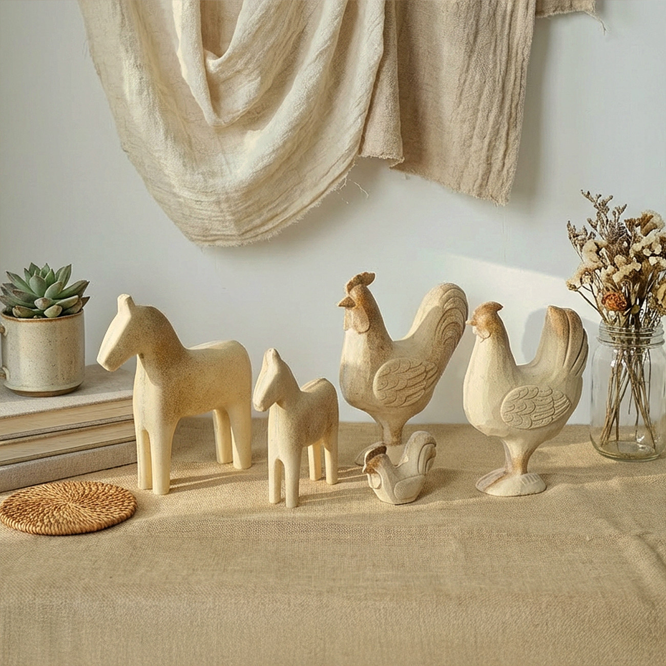 杂货木制毛胚diy彩绘素材可爱动物摆件家居桌面装饰白胚原始粗胚,家居饰品,桌面摆件,淘宝优惠券,粉丝福利购,淘宝优惠卷