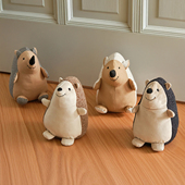 卡通布艺刺猬细砂门档装 饰摆件沙包可爱玩偶动物门塞阻风防撞门阻