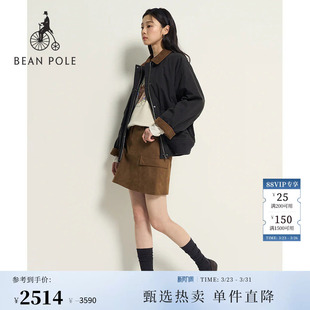 2026年春季 BEANPOLE滨波 女士巴恩风内绗简约风基础棉服 新品