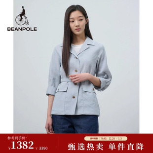 简约风优雅单西商务休闲西装 时尚 女士浅绿色7分袖 BEANPOLE滨波