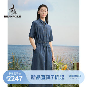 BEANPOLE滨波翻领连衣裙全棉