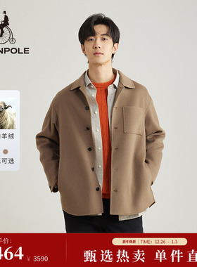 含山羊绒 BEANPOLE滨波 男士衬衫型通勤风单西商务休闲风西装外套