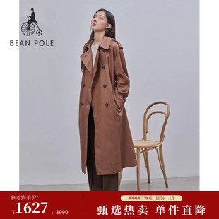 气质迪木尔风中长款 女士优雅时尚 风衣外套 BEANPOLE滨波 明星同款
