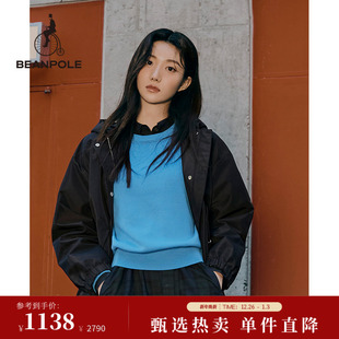 外套 休闲慵懒简约风日常连帽长袖 BEANPOLE滨波 女士轻量户外时尚