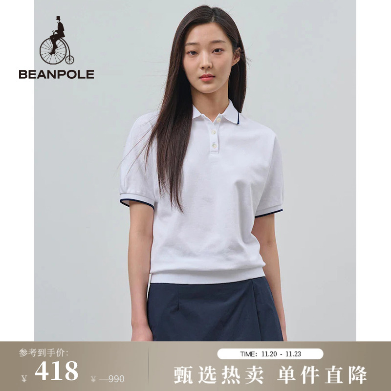 BEANPOLE滨波文艺风短袖POLO衫