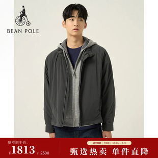 厅局风休闲通勤简约立领夹克外套 BEANPOLE滨波25秋冬男士 新品