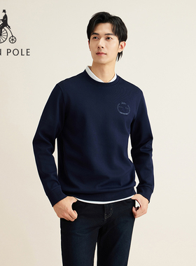 【20周年庆系列】BEANPOLE滨波春秋男轻松弛感360g新毛圈面料卫衣