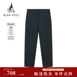 新品 2025秋冬女士斜纹时尚 修身 型BEANPOLE滨波 休闲裤 版