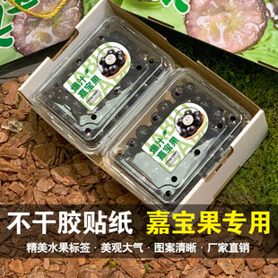 精选新鲜嘉宝果标签贴纸佛头果燕窝果包装盒封口贴自粘商标现货