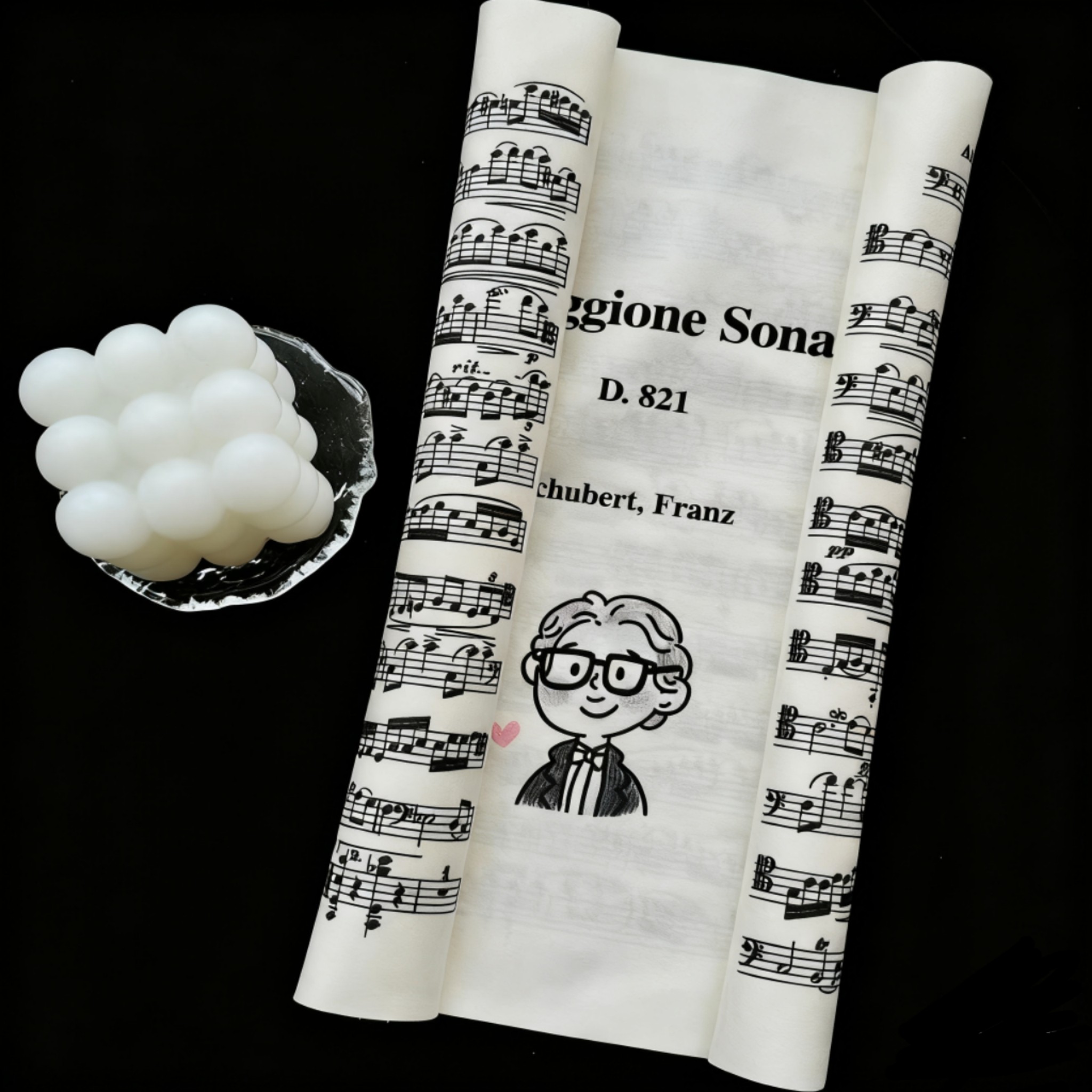 曲谱琴布&middot;舒伯特奏鸣曲乐谱大提琴钢琴腮托垫音乐器保养