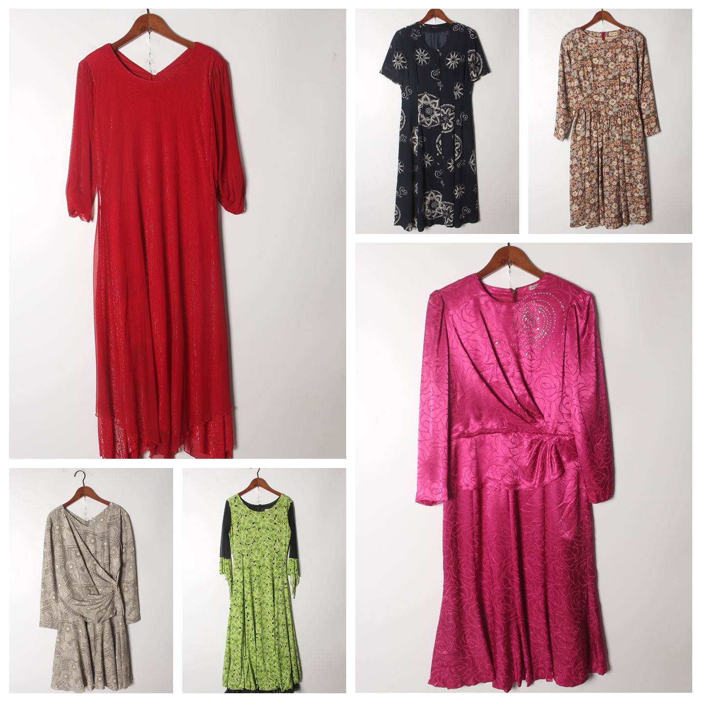 连衣裙大摆毛料花色测试推荐图片