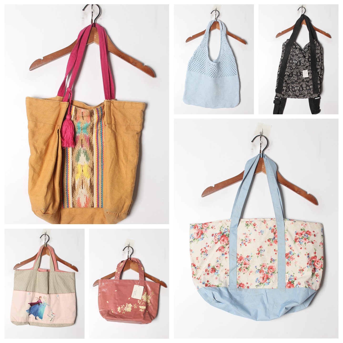 古着Vintage孤品日系纯色碎花百搭休闲棉麻帆布包6,箱包皮具/热销女包/男包,时尚帆布包,淘宝优惠券,粉丝福利购,淘宝优惠卷