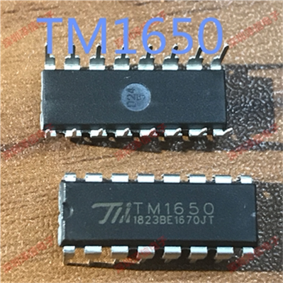 TM1650 直插16脚 DIP16 8*4位驱动数码管芯片 只做全新原装 fa票